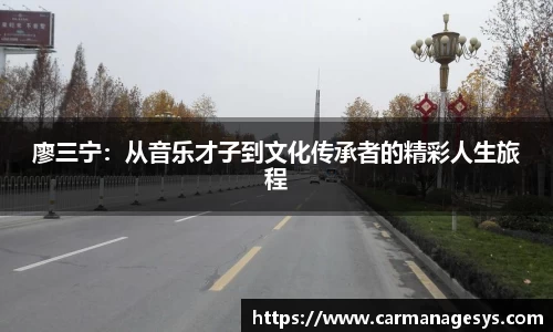廖三宁：从音乐才子到文化传承者的精彩人生旅程